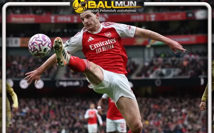 ดูบอลสด กลานเนอร์ ชมเปาะ ไรซ์ ปิดเกมรุก พาเลซ แบบบหมดจด ช่วย ไอ้ปืนใหญ่ คว้าชัยได้สำเร็จ