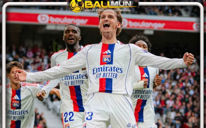 ดูบอลสด มอร์ตัน สุดแฮปปี้ ซัดประตูแรกกับลียก แก้ตัวใบแดงในเกมพ่าย แรนส์